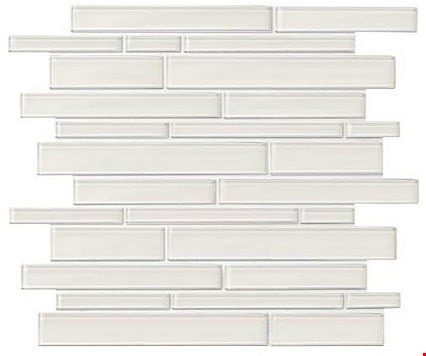 Daltile Amity Random Linear Mosaic 14" x 12" : White AM50LNRANMS1P