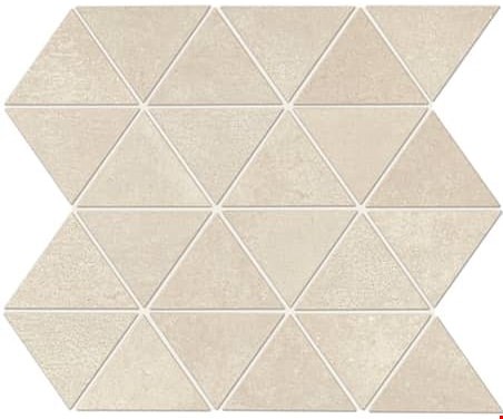 Daltile Chord: Sonata White 12" x 14" Unpolished Porcelain Mosaic CH2033TRIAMS1P2