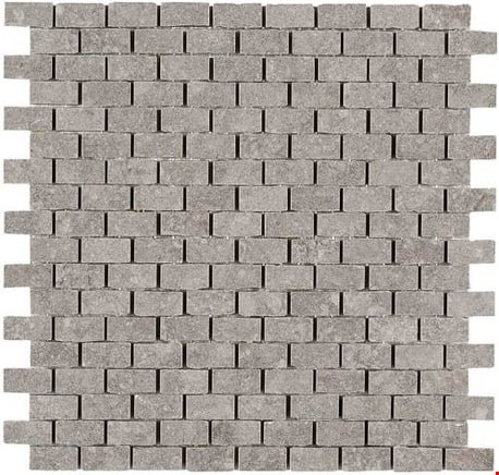 Daltile Diplomacy: Light Grey 12" x 12" Unpolished Brick Joint Mosaic DP01581BJMS1P