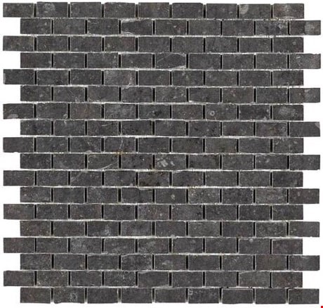 Daltile Diplomacy: Dark Grey 12" x 12" Unpolished Brick Joint Mosaic DP03581BJMS1P