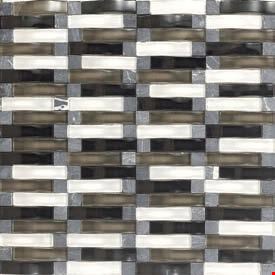 Daltile Intertwine: Power Blend 5/8" x 2" Glass Mosaic Tile F175-12BLENDMS1P