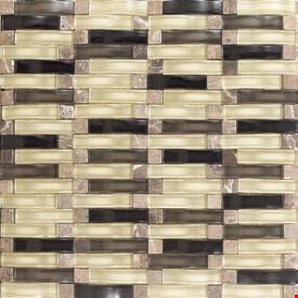 Daltile Intertwine: Surge 5/8" x 2" Glass Mosaic Tile F180-12BLENDMS1P