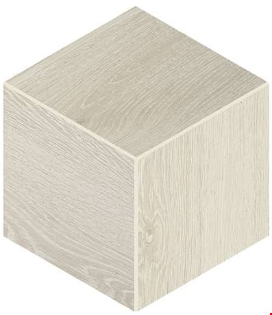 Daltile Emerson Wood: Ash White 12" x 12" Porcelain 3D Cube Mosaic EP063DCUBEMS1P2