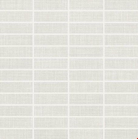 Daltile Fabric Art: Modern Textile White 12" x 24" Unpolished Porcelain Mosaic MT5013MS1P1