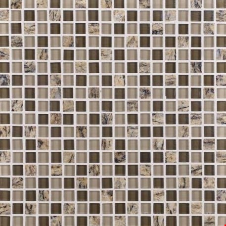 Daltile Granite Radiance 12" x 12" : Santa Cecilia Blend Straight Joint Mosaic GR655858MS1P