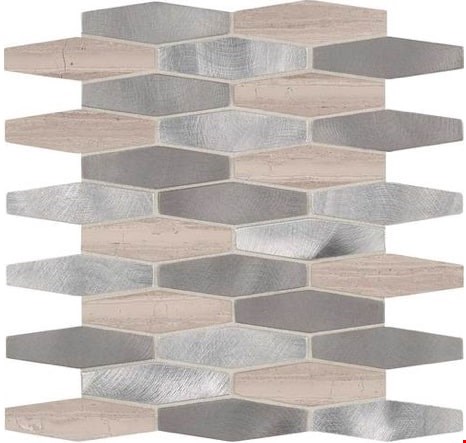 Daltile Infinite Mirage: Endless Reverie 12" x 12" Geometric Hexagon Mosaic IM0614HEXMS1P