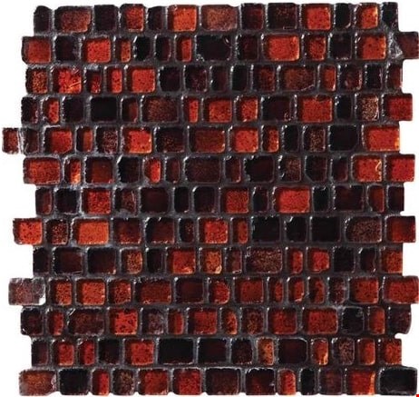 Daltile Jewel Tide 3/4" x Random Linear Mosaic 12" x 12" : Bonfire JT07 1RANDMS1P
