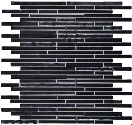 Daltile Opulence: Onyx 13" x 13" Random Linear Glass Mosaic OP0838RANDMS1P
