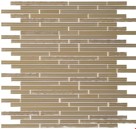 Daltile Opulence: Sandstone 13" x 13" Random Linear Glass Mosaic OP1038RANDMS1P