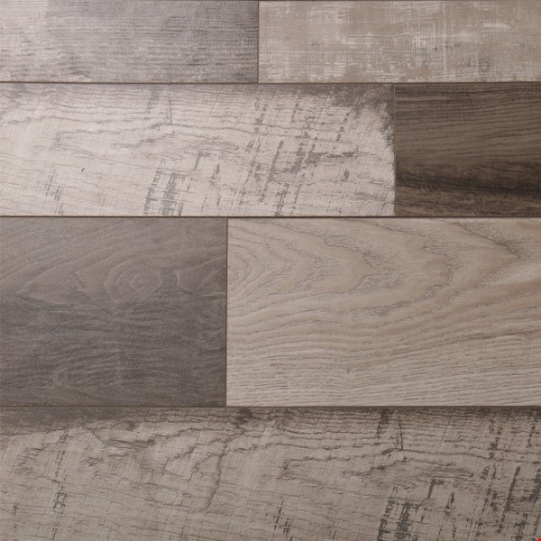 Armstrong Audacity Lodge: New Hope Barnwood 12mm Laminate Flooring with Attached Pad CFL5011230001