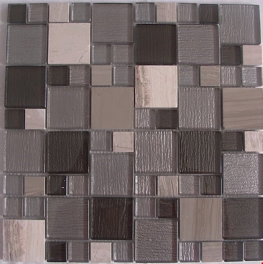 Glass Tile & Stone Magnificent Modular Series Mosaic 12" x 12" : AL1770