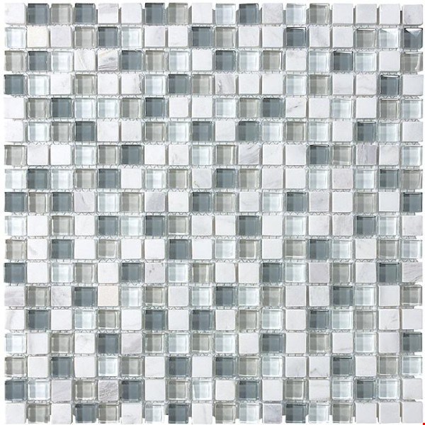 Anatolia Bliss Glass Stone Blend Mosaic 5/8" x 5/8" : Iceland 35-008