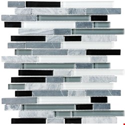 Anatolia Bliss Glass Stone Blend Linear Mosaic 5/8