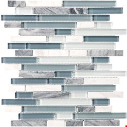 Anatolia Bliss Glass Stone Blend Linear Mosaic 5/8