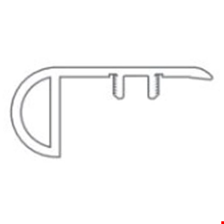 Shaw Couture Oak: Overlap Stair Nose Champagne - 78