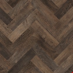 Karndean Korlok Select Herringbone: Salvaged Barnwood Luxury Vinyl Plank SM-RKP8209