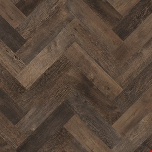 Karndean Korlok Select Herringbone: Salvaged Barnwood Luxury Vinyl Plank SM-RKP8209