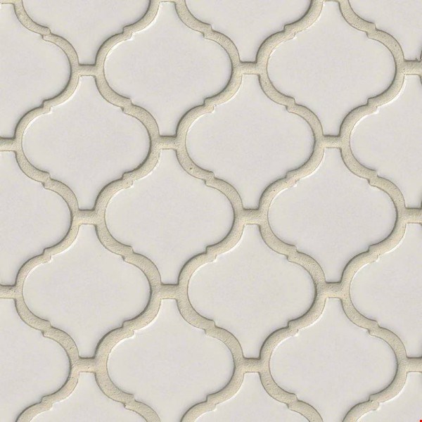 MS International Bianco Arabesque Mosaic 9" x 10" : SMOT-PT-BIANCO-ARABESQ