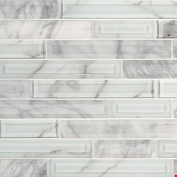 MS International Blocki Blanco Interlocking Mosaic 12