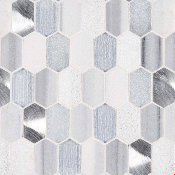 MS International Harlow Picket Mosaic 12" x 12" : SMOT-SGLSMT-HARPK8MM