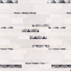 MS International Moderno Blanco Interlocking Mosaic 12