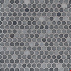 MS International Penny Round Grigio Mix Mosaic 12