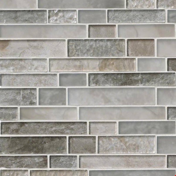 MS International Savoy Interlocking Mosaic 12" x 12" : SMOT-GLSIL-SAVOY8MM