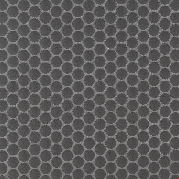 MS International Penny Round Nero Mosaic 12" x 12" : SMOT-PT-PENRD-NEROM