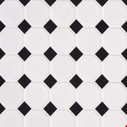 MS International Retro Octagon Bianco Mosaic 12