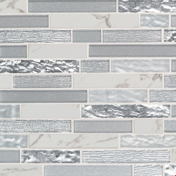 MS International Whistler Ice Interlocking Mosaic 12" x 12" : SMOT-GLSPIL-WHISTIC8MM