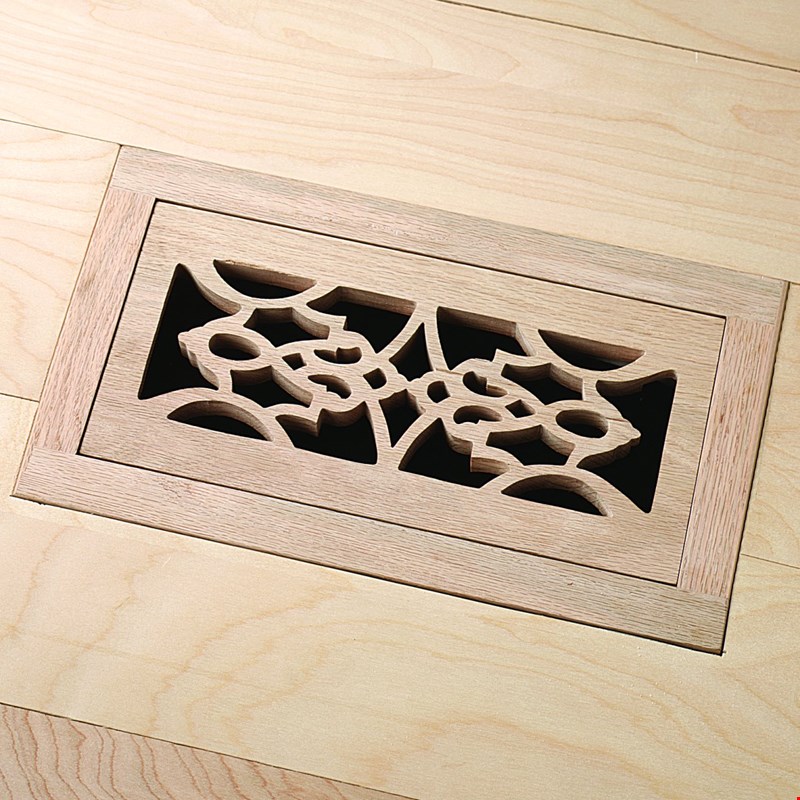 Unfinished Oak Flush Mount 4" x 10" Vent