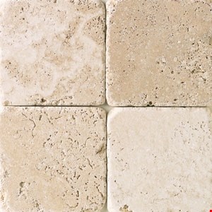 Daltile Tumbled Stone: Mediterranean Ivory 12" x 12" Natural Stone Tile TS6112121P