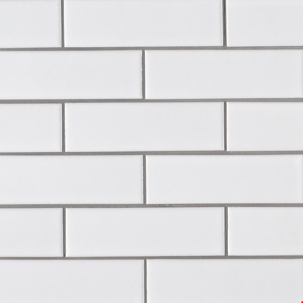 MS International Domino Collection: Bianco 12" x 12" Retro Brick Porcelain Mosaic SMOT-PT-RETBIA-2X6