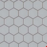 Gray 12" 11" Hexo Porcelain SMOT-PT-RETGRA-2HEX