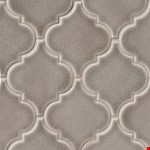 Dove Gray 10" 15" Arabesque Mosaic SMOT-PT-DG-ARABESQ