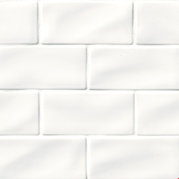 MS International Highland Park Collection: Whisper White 3" x 6" Glossy Ceramic Tile SMOT-PT-WW36
