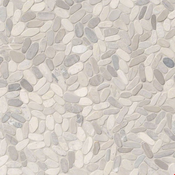 MS International Rio Lago Pebbles Collection: Truffle 12" x 12" Sliced Pebble Mosaic SMOT-PEB-TRUFFLE