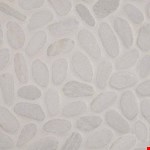 White Marble 11" 11" Tumbled SMOT-PEB-WHT