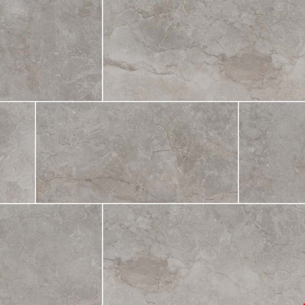 MS International Ansello Series: Grey 12" x 24" Matte Ceramic Tile NANSGRE1224