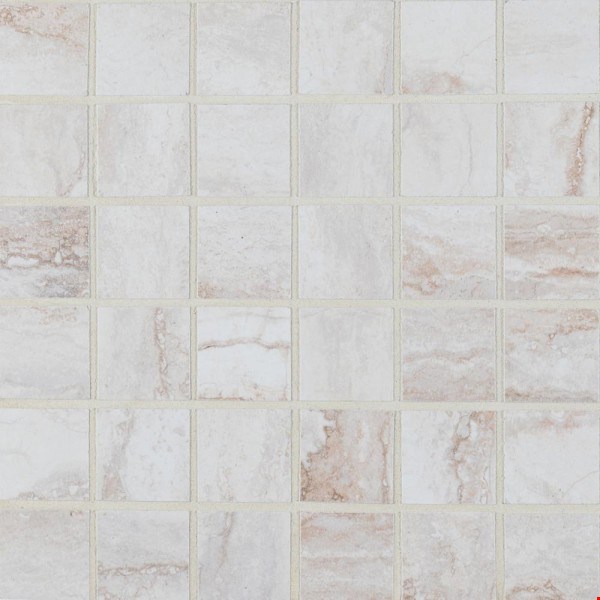MS International Bernini Series: Bianco 2" x 2" Porcelain Mosaic NBERBIA2X2