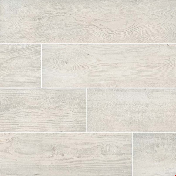 MS International Caldera Series: Blanca 8" x 47" Porcelain Tile NCALBLA8X47