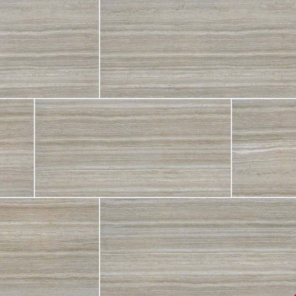MS International Essentials: Charisma Silver 12" x 24" Ceramic Tile NCHASIL1224