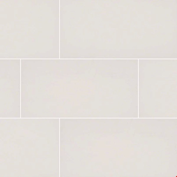 MS International Domino: White 24" x 24" Polished Porcelain Tile NWHI2424P