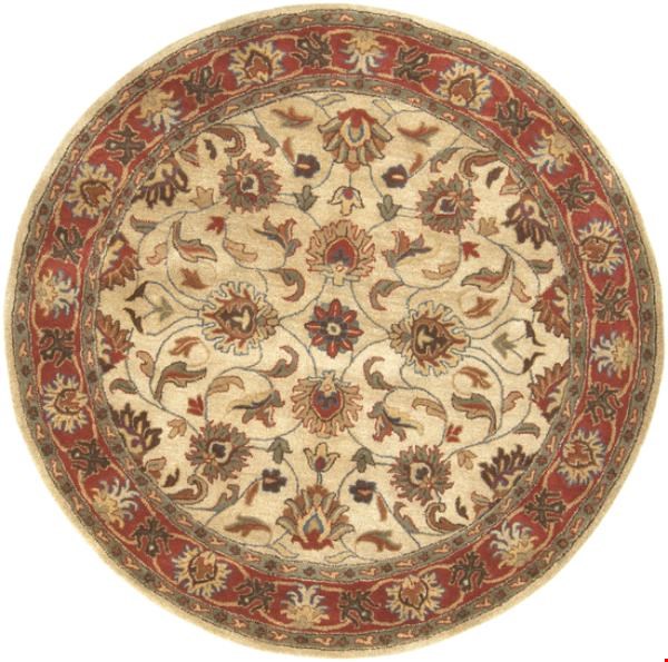 Surya Caesar Tan (CAE-1001) Round 6'0" x 6'0"