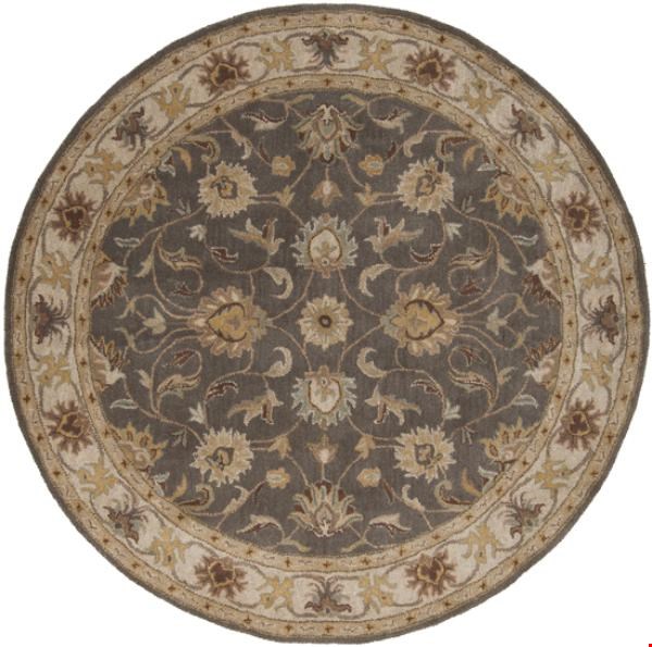 Surya Caesar Charcoal Gray (CAE-1005) Round 6'0" x 6'0"