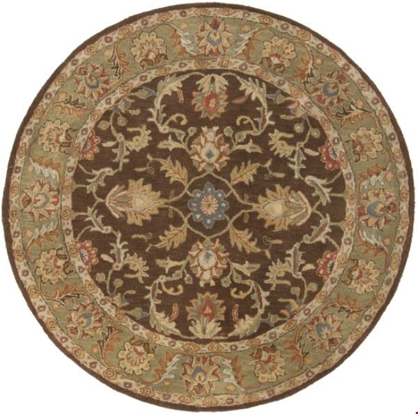 Surya Caesar Brown (CAE-1009) Round 6'0" x 6'0"