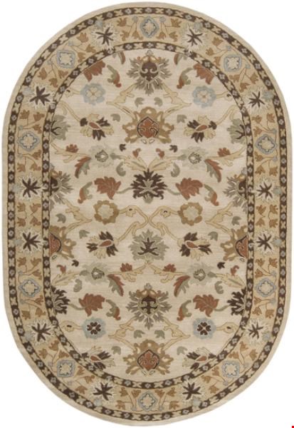 Surya Caesar Ivory (CAE-1010) Oval 6'0" x 9'0"