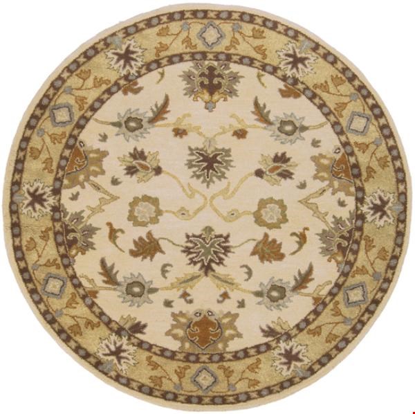 Surya Caesar Ivory (CAE-1010) Round 6'0" x 6'0"