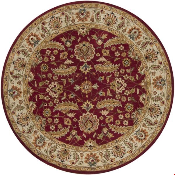 Surya Caesar Maroon (CAE-1022) Round 8'0" x 8'0"