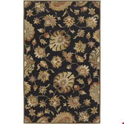 Surya Caesar Coal Black (CAE-1027) Rectangle 5'0